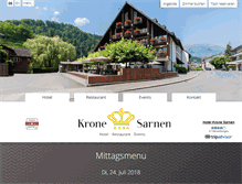 Tablet Screenshot of krone-sarnen.ch